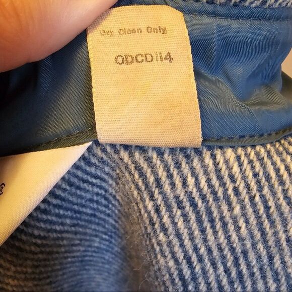 Vintage 90s Woolrich Shirt Jac Mens XXL 2XL Wool Jacket Gray Blue Chore USA Cape - Picture 7 of 15